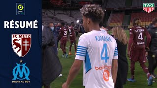 FC METZ  OLYMPIQUE DE MARSEILLE 1  1  Résumé  FCM  OM  20202021 [upl. by Egbert]