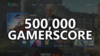 500000 GAMERSCORE Looking over my Gamercard amp talking about games and achievements at 500k [upl. by Ahsineb26]