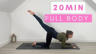 20MIN Hourglass Full Body Pilates I no equipment amp beginner friendly [upl. by Ahseneuq]