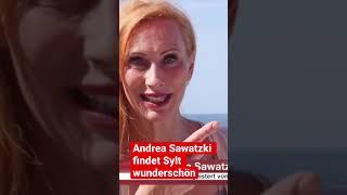 Promis auf Sylt Andrea Sawatzki zum ersten mal auf Sylt [upl. by Ellynn]