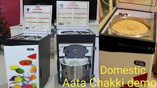 Domestic atta chakkiGhar ghantiBox type Flour millDEMO [upl. by Poucher]