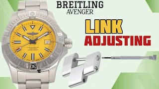 How To Adjust Link Breitling Avenger Seawolf Automatic Watch [upl. by Hillard]