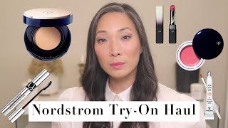 Nordstrom TryOn Haul  Cle de Peau  Sisley  Dior  AD [upl. by Nedrud493]