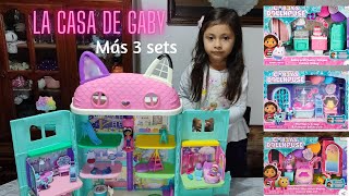 Unboxing la casa de muñecas de Gaby más 3 sets de cuartosGabbys dollhouse gabbysdollhouse [upl. by Eserehs]