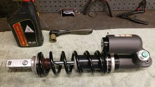 111 Rear Shock Service KX450 20212025 Changing fluid amp nitrogen charge on this Kawasaki [upl. by Ardyth]