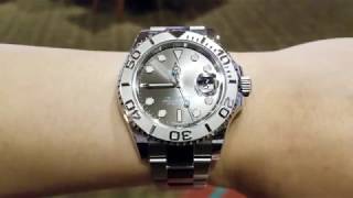 Rolex YachtMaster 40 116622 Dark Rhodium [upl. by Anauqal749]