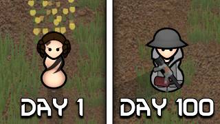 I Spent 100 Days as a Nomad in Rimworld [upl. by Bertasi]