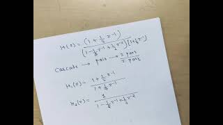 Cascade structure  IIR Filter  engineering dsp filter maths [upl. by Emmons]