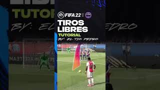 Como Marcar TIROS LIBRES FÁCIL en FIFA 22 TUTORIAL shorts [upl. by Osnofedli]