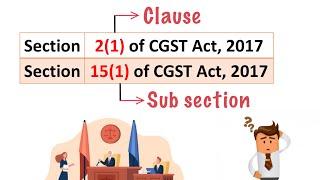 Clause Vs Sub Section  How to Identify   CA Smit Shah [upl. by Bonnice431]