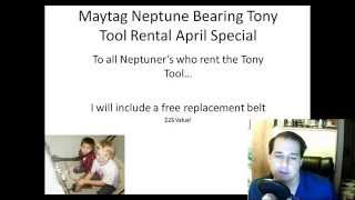 April Tool Rental Kit Special For Maytag Neptune Bearing And 12002022 Seal Replacement [upl. by Nagem]