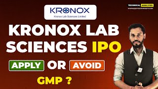 KRONOX IPO REVIEW  KRONOX LAB SCIENCES IPO REVIEW  KRONOX LAB SCIENCES IPO GMP  KRONOX IPO GMP [upl. by Masao]