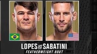 Diego Lopes vs Pat Sabatini walkouts and intros [upl. by Einamrej]