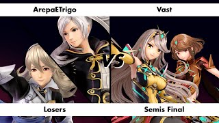 Red District v4  Losers Semis Final  ArepaETrigo RobinCorrin vs Vast Aegis Loser Semis Final [upl. by Hgieleak896]