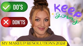 MY MAKEUP RESOLUTIONS 2024 How Did I do THIS Year [upl. by Moriah]