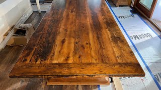 10’ Ontario Barnwood Frame Base Table [upl. by Onitrof]