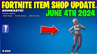 RARE BOMBASTIC EMOTE RETURNS Fortnite Item Shop June 4th 2024 Fortnite Battle Royale [upl. by Katrina]