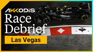 Battle for P2 Going Down to the Wire  2023 Las Vegas GP Akkodis F1 Race Debrief [upl. by Tnert775]