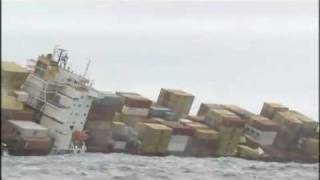 Raw video Rena Ship disaster Tauranga New Zealand [upl. by Ancier546]