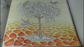 Summer  background Tutorial 1 Jewelry Box Hanna Karlzon Prismacolor [upl. by Gnivri867]