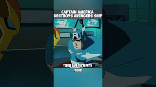 Captain America Destroys Avengers Ship 😲 marvel avengers captainamerica [upl. by Hephzibah]