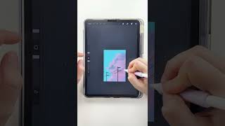 How to draw clouds in Procreate [upl. by Spindell]