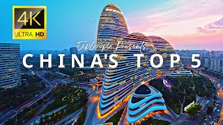 Top 5 Richest Cities in China 🇨🇳 in 4K ULTRA HD 60FPS Video by Drone [upl. by Adaven]