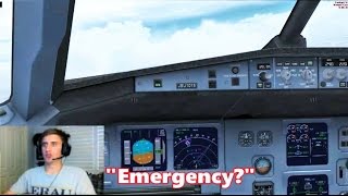 Emergency on VATSIM Shared Cockpit A320 Malfunction ATC Included [upl. by Veronique552]