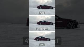 4WD vs 4WD Sport vs 2WD🔥Эксперимент в замедленной съемке bmw bmwm bmwm5 бмв xdrive car авто [upl. by Ardnaxela]