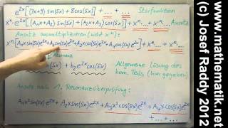 Inhomogene lineare DGL ►Methode der unbestimmten Koeffizienten ►Resonanz ►Tips und Tricks [upl. by Mehsah]