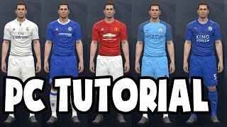 PES 2017 PC Original Kits and Licences Patch Download Link  Tutorial Pro Evolution Soccer 2017 [upl. by Maryn]