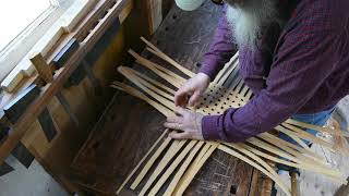 Weaving A Rectangular Basket pt 1 [upl. by Annam]