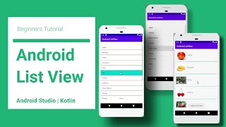 How to Make ListView  Kotlin  Android Studio [upl. by Isahella]