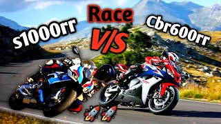 Cbr600rr Vs S1000rr Race  Honda Cbr600rr 2024  BMW S1000RR 2025 [upl. by Lau352]