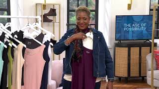 Denim Co Essentials So Soft Jersey 2Pack Layering Tanks on QVC [upl. by Ordnas]