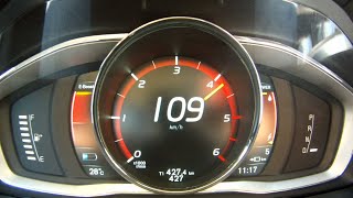 2014 Volvo V60 R Design 0100 kmh acceleration 1080p [upl. by Enilhtak831]