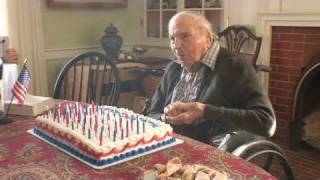 Last living US WWI vet turns 110 [upl. by Aidam678]