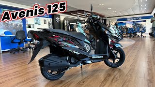 2024 New Suzuki Avenis 125 Black Colors Review  Suzuki Avenis 125 New Model 2024 [upl. by Areht]