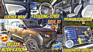 2024 BREZZA Modfication Base to top🔥 Maruti Genuine Accessories at 90 Discount 😍 Brezza Modified 💥 [upl. by Leah]