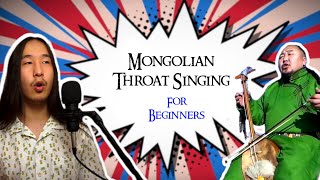 Mongolian Throat Singing with 3 Easy Steps for Beginners Khoomei Style [upl. by Jill]