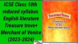 ICSE Class 10th page by page reduced syllabus of English literature 2024  2024 batch  ICSE10th [upl. by Reseta659]