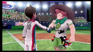 Pokémon Sword amp Shield Gym Leader Battle Milo Using Leons Team [upl. by Harrus]