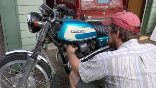 Honda CB200 CL200 Engine Tuneup Tutorial [upl. by Cirdahc]