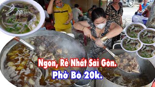 Quán phở duy nhất ở Sài Gòn còn bán giá 20k tô khách đông không múc kịp bán sáng thứ 5 hàng tuần [upl. by Ahsienak]