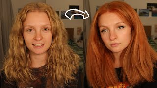 Blonde to copper hair transformation [upl. by Nycila]