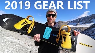 My 2019 Snowboard Gear List [upl. by Edrick]