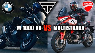 2024 BMW M 1000 XR Vs Ducati Multistrada V4 Pikes Peak [upl. by Nirual]