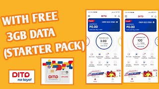 DITO SIM ACTIVATION w FREE STARTER PACK 😱  RhianZach TV [upl. by Assilen]