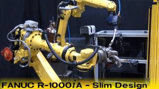 ARC Mate 100iC Welding Robot Performs Live Arc Weld  FANUC Robotics Industrial Automation [upl. by Dolloff792]