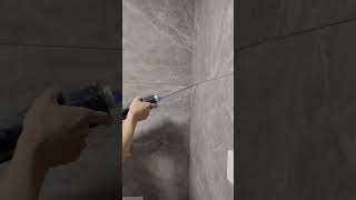 How to apply tile grout on the wall with a caulking gun [upl. by Niassuh]